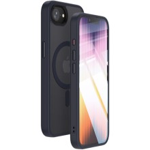TPU+PC чехол Metal Buttons with MagSafe Colorful для Apple iPhone 16e (6.1") – Синий