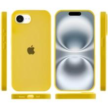 Чехол Silicone Case Full Protective (AA) для Apple iPhone 16e (6.1") – Желтый
