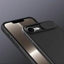 Карбонова накладка Nillkin CamShield Pro для Apple iPhone 16e (6.1") – Чорний