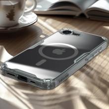 TPU чохол Nillkin Nature Pro Magnetic для Apple iPhone 16e (6.1") – Прозорий