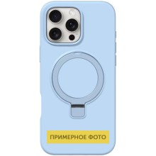 Чехол Silicone Case Full Protective NO LOGO with Ring для Apple iPhone 16e (6.1") – Голубой