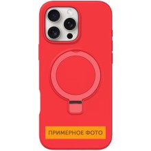 Чехол Silicone Case Full Protective NO LOGO with Ring для Apple iPhone 16e (6.1") – Красный