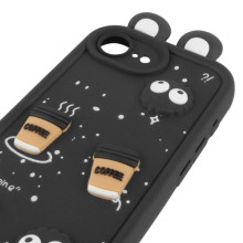 Чохол TPU Toys Case with Ears для Apple iPhone 16e (6.1") – Чорний