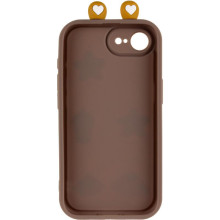 Чехол TPU Toys Case with Ears для Apple iPhone 16e (6.1") – Коричневый