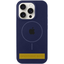 Чехол Silicone Case Full Protective (AA) V2 with MagSafe для Apple iPhone 16e (6.1") – Темно-синий