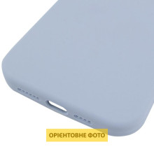 Чехол Silicone Case (AA) Logo with MagSafe для Apple iPhone 16e (6.1") – Голубой