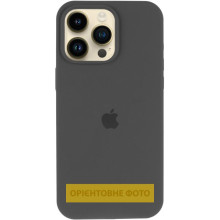 Чехол Silicone Case (AA) Logo with MagSafe для Apple iPhone 16e (6.1") – Серый