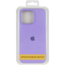 Чехол Silicone Case (AA) Logo with MagSafe для Apple iPhone 16e (6.1") – Сиреневый