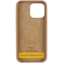 Чехол Silicone Case (AA) Logo with MagSafe для Apple iPhone 16e (6.1") – Бежевый