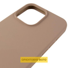 Чехол Silicone Case (AA) Logo with MagSafe для Apple iPhone 16e (6.1") – Бежевый