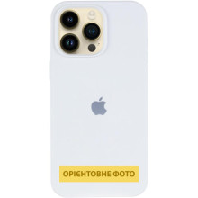 Чехол Silicone Case (AA) Logo with MagSafe для Apple iPhone 16e (6.1") – Белый