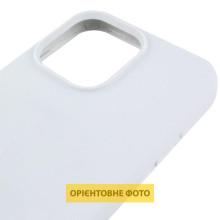 Чехол Silicone Case (AA) Logo with MagSafe для Apple iPhone 16e (6.1") – Белый