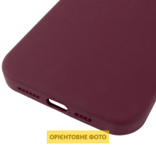 Чехол Silicone Case (AA) Logo with MagSafe для Apple iPhone 16e (6.1") – Бордовый