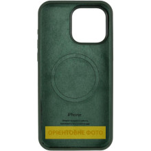 Чехол Silicone Case (AA) Logo with MagSafe для Apple iPhone 16e (6.1") – Зеленый