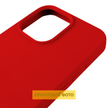 Чехол Silicone Case (AA) Logo with MagSafe для Apple iPhone 16e (6.1") – Красный