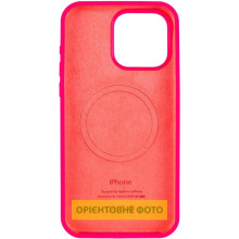 Чехол Silicone Case (AA) Logo with MagSafe для Apple iPhone 16e (6.1") – Розовый
