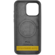 Чехол Silicone Case (AA) Logo with MagSafe для Apple iPhone 16e (6.1") – Серый