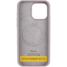 Чехол Silicone Case (AA) Logo with MagSafe для Apple iPhone 16e (6.1") – Серый