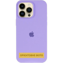 Чехол Silicone Case (AA) Logo with MagSafe для Apple iPhone 16e (6.1") – Сиреневый