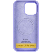 Чехол Silicone Case (AA) Logo with MagSafe для Apple iPhone 16e (6.1") – Сиреневый