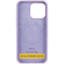 Чехол Silicone Case (AA) Logo with MagSafe для Apple iPhone 16e (6.1") – Сиреневый