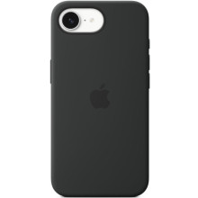 Чохол Silicone case (AAA) with Magsafe для Apple iPhone 16e (6.1") – Чорний
