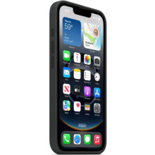 Чохол Silicone case (AAA) with Magsafe для Apple iPhone 16e (6.1") – Чорний