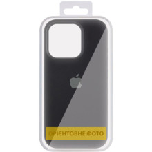 Чохол Silicone Case (AA) Logo with MagSafe для Apple iPhone 16e (6.1") – Чорний