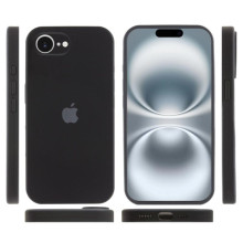 Чехол Silicone Case Full Camera Protective (AA) для Apple iPhone 16e (6.1") – Черный