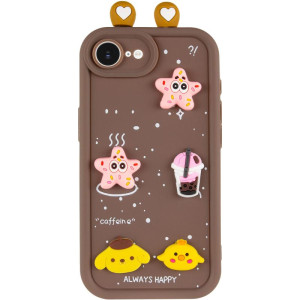 Чохол TPU Toys Case with Ears для Apple iPhone 16e / 17e (6.1") – Brown