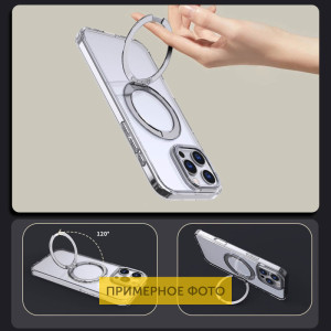 Чохол TPU+PC Empire with Magnetic Fit and Ring для Apple iPhone 16e / 17e (6.1") – Прозорий