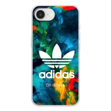 Чохли Адидас для iPhone 16е (AlphaPrint) (Яскравий Адідас)