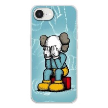 Чехлы для iPhone 16е - Bearbrick Louis Vuitton (PREMIUMPrint) (Плач Bearbrick)