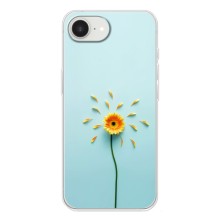 Чехлы с Цветами для iPhone 16е (VPrint) (Желтый цветок)
