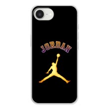 Чехлы для iPhone 16е - с картинкой JORDAN (AlphaPrint) (Jordan Gold)