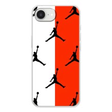 Чехлы для iPhone 16е - с картинкой JORDAN (AlphaPrint) (Лого Джордан)