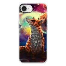 Чехлы с картинкой Лисички для iPhone 16е (VPrint) (Лисица в космосе)