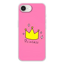 Чехол с картинкой (Стильные) для Айфон 16е - (AlphaPrint) (Princess)
