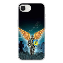 Чехлы с картинкой ЗСУ для iPhone 16е (AlphaPrint) (Солдат ЗСУ)