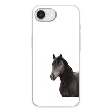 Чехлы с Лошадью дляiPhone 16е (VPrint) (Черный Конь)