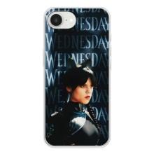 Чехлы с принтом Уэнсдей на iPhone 16е – Уэнздей с ушками