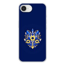 Чехлы для iPhone 16е  Укр. Символика (AlphaPrint) (Цветочный Герб)