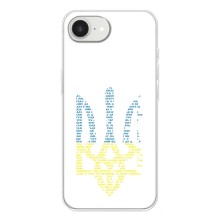 Чехлы для iPhone 16е  Укр. Символика (AlphaPrint) (Герб из букв)