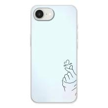 Чехлы (Знак сердечка) на iPhone 16е – Сердце на голубом