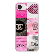 Чохол (Dior, Prada, YSL, Chanel) для iPhone 16е (Модніца)