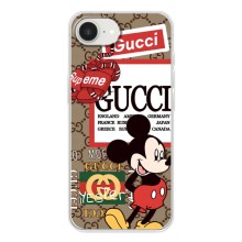 Чехол Disney Mouse iPhone 16е (PREMIUMPrint) (Стильный Микки)