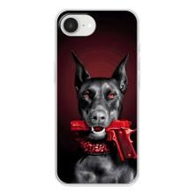 Чехол ДОБЕРМАН для iPhone 16е – Доберман злой