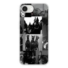 Чехол ДОБЕРМАН для iPhone 16е – Коллаж Доберман