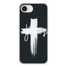 Чехол для iPhone 16е (AlphaPrint) - (Христианские) (Иисус)