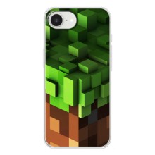 Чехол Майнкрафт на iPhone 16е (AlphaPrint) Minecraft (текстура Майнкрафт)